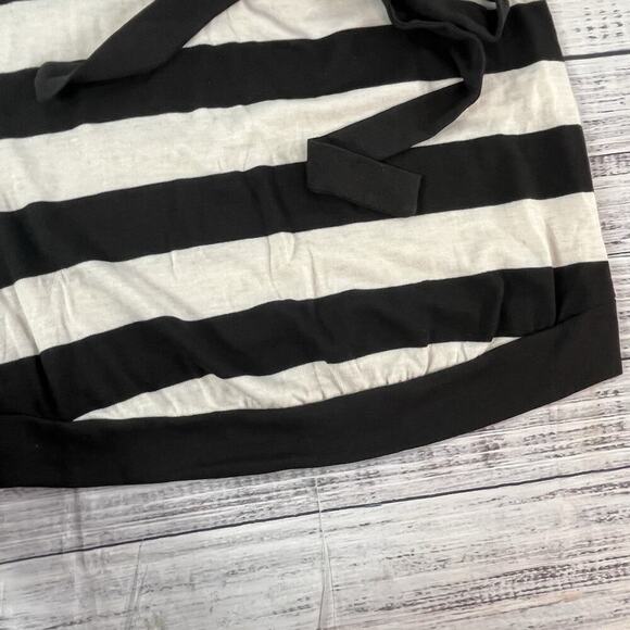 2pc Lot Top Tunic Melody Maternity Fashion size Small Black Gray Striped Stretch - Picture 5 of 10